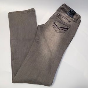 Y2K Grey Wash Straight Leg Jeans